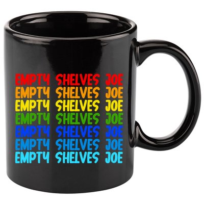 Empty Shelves Joe Retro Colorful 11oz C Handle Ceramic Mug