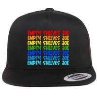 Empty Shelves Joe Retro Colorful Flat Bill Trucker Hat