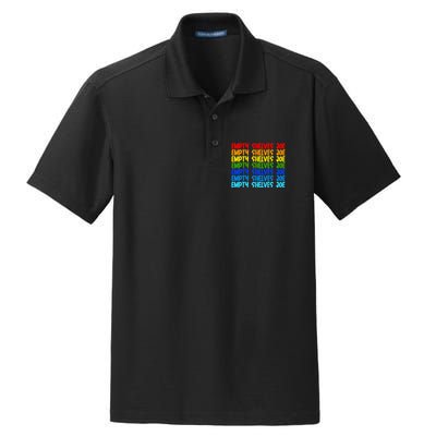 Empty Shelves Joe Retro Colorful Dry Zone Grid Polo