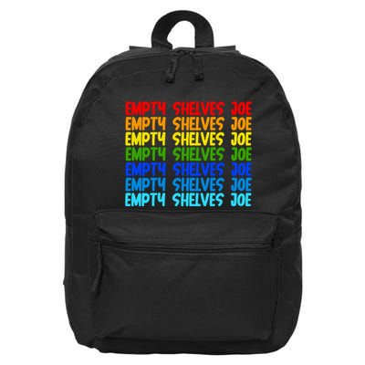 Empty Shelves Joe Retro Colorful 16 in Basic Backpack