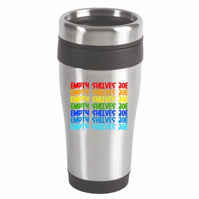 Empty Shelves Joe Retro Colorful 16oz Travel Tumbler