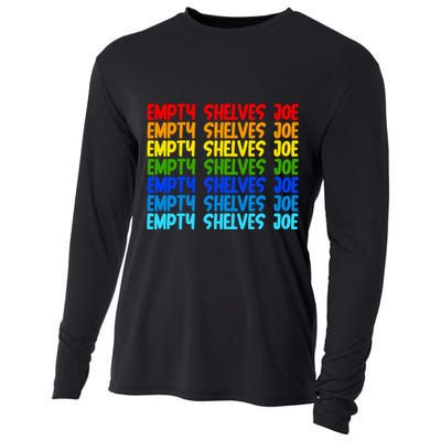 Empty Shelves Joe Retro Colorful Cooling Performance Long Sleeve Crew