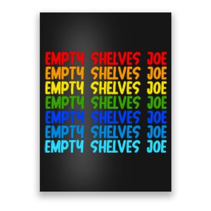 Empty Shelves Joe Retro Colorful Poster