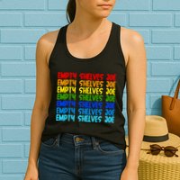 Empty Shelves Joe Retro Colorful Womens Tank Top