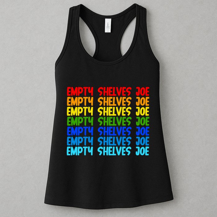 Empty Shelves Joe Retro Colorful Womens Tank Top