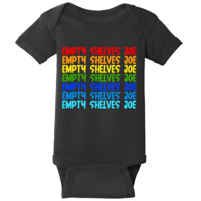 Empty Shelves Joe Retro Colorful Baby Bodysuit