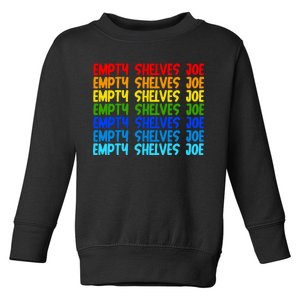 Empty Shelves Joe Retro Colorful Toddler Sweatshirt