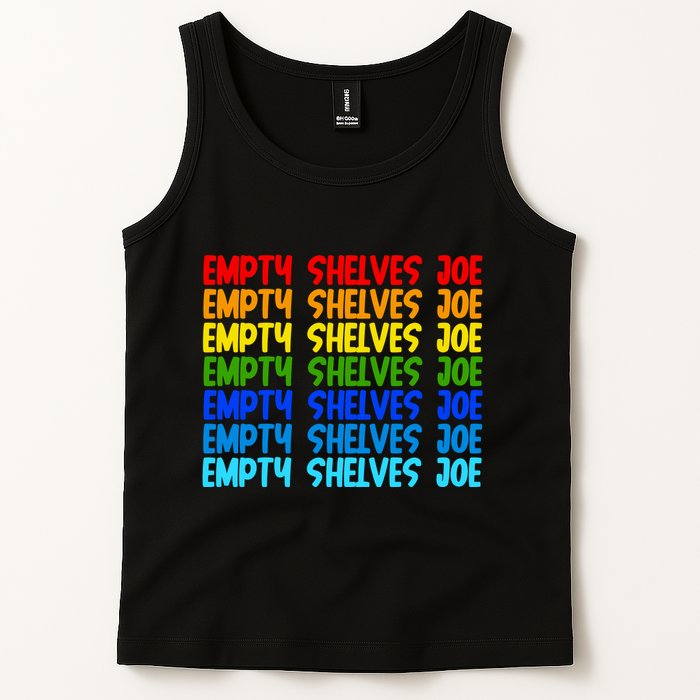 Empty Shelves Joe Retro Colorful Tank Top