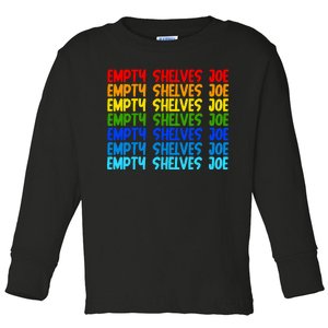 Empty Shelves Joe Retro Colorful Toddler Long Sleeve Shirt