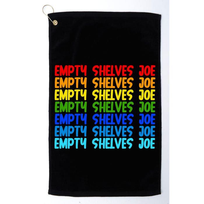 Empty Shelves Joe Retro Colorful Golf Towel