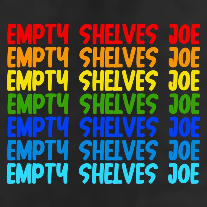 Empty Shelves Joe Retro Colorful Golf Towel