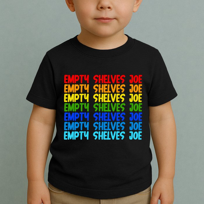Empty Shelves Joe Retro Colorful Toddler T-Shirt