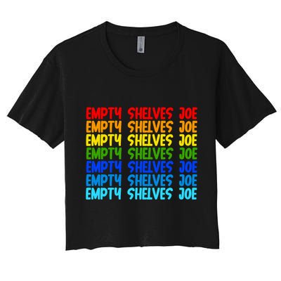 Empty Shelves Joe Retro Colorful Crop Top