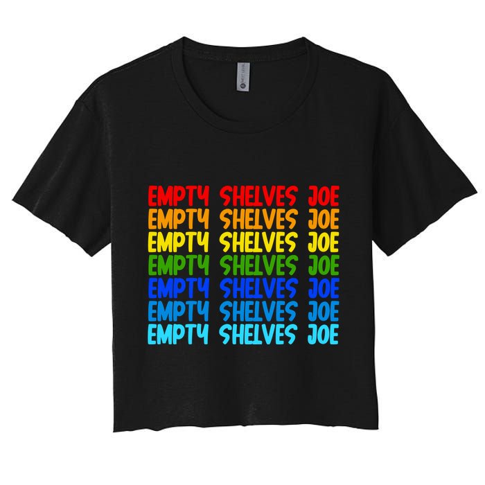 Empty Shelves Joe Retro Colorful Crop Top