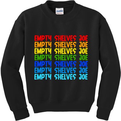Empty Shelves Joe Retro Colorful Kids Sweatshirt