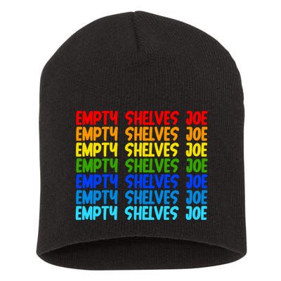Empty Shelves Joe Retro Colorful Short Acrylic Beanie