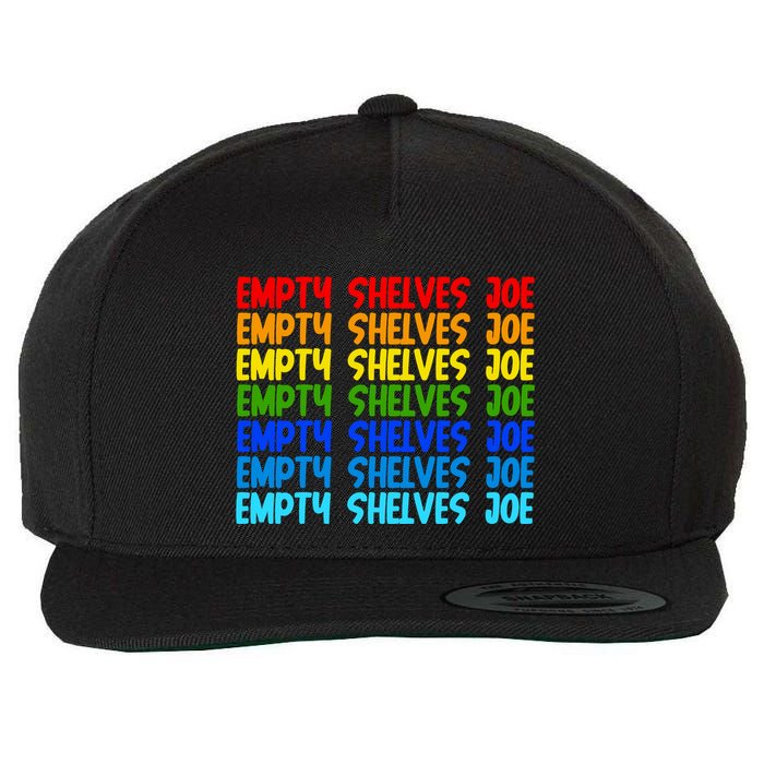 Empty Shelves Joe Retro Colorful Wool Snapback Cap
