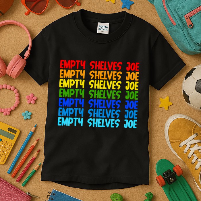 Empty Shelves Joe Retro Colorful Kids T-Shirt