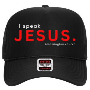 Easter: Speak Jesus Premium High Crown Mesh Back Trucker Hat