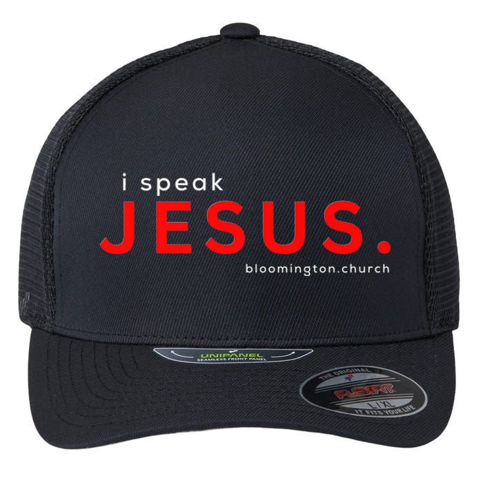 Easter: Speak Jesus Premium Flexfit Unipanel Trucker Cap