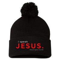 Easter: Speak Jesus Premium Pom Pom 12in Knit Beanie