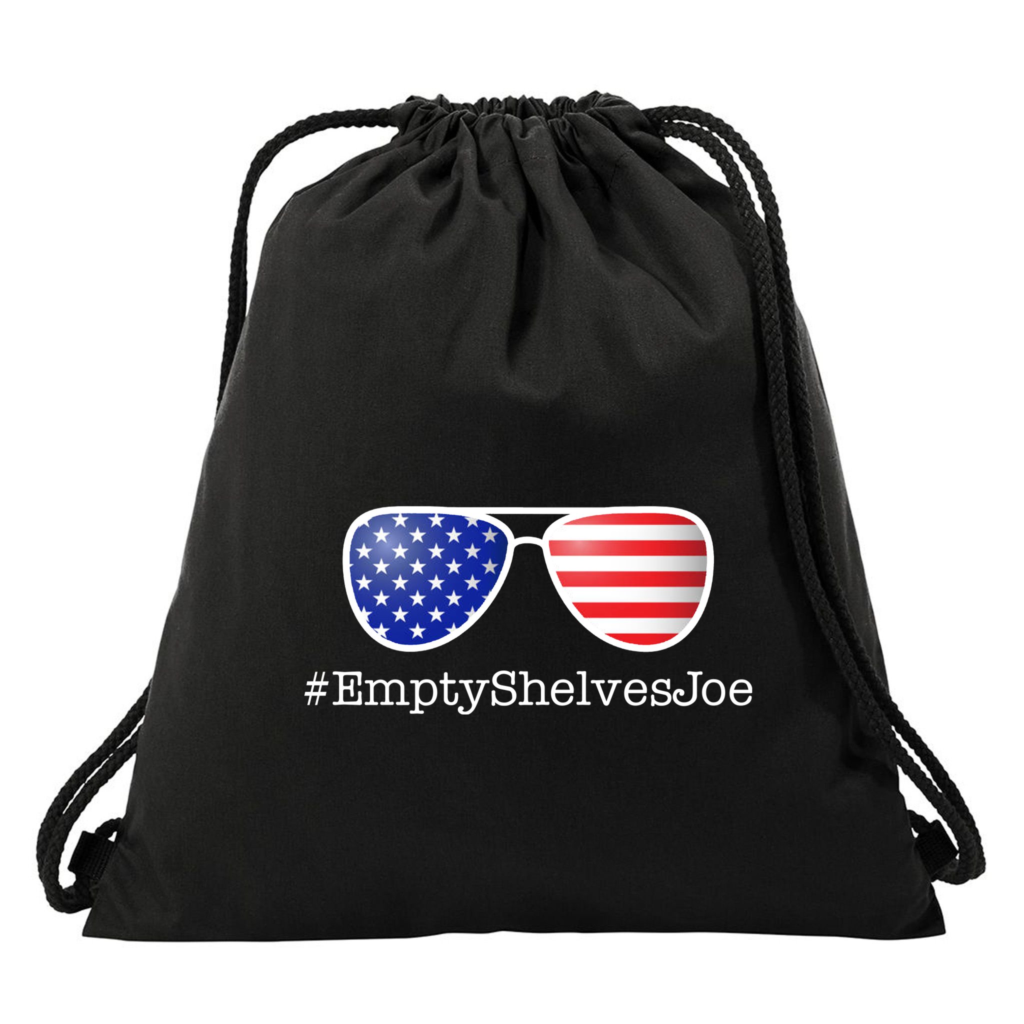 Empty Shelves Joe, #EmptyShelvesJoe USA Shades Drawstring Bag