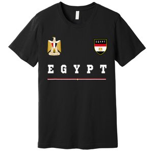 Egypt Sportsoccer Jersey Flag Football Cairo Premium T-Shirt