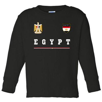 Egypt Sportsoccer Jersey Flag Football Cairo Toddler Long Sleeve Shirt