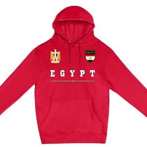 Egypt Sportsoccer Jersey Flag Football Cairo Premium Pullover Hoodie