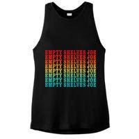 Empty Shelves Joe Anti Joe Biden Repeating Ladies PosiCharge Tri-Blend Wicking Tank
