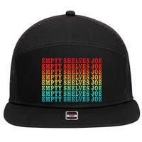 Empty Shelves Joe Anti Joe Biden Repeating 7 Panel Mesh Trucker Snapback Hat