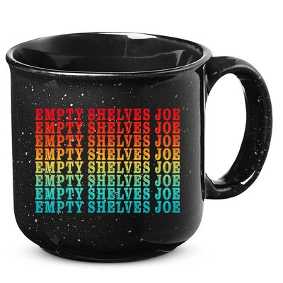 Empty Shelves Joe Anti Joe Biden Repeating 15oz Campfire Ceramic Mug