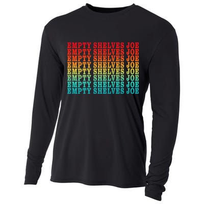Empty Shelves Joe Anti Joe Biden Repeating Cooling Performance Long Sleeve Crew