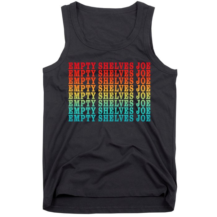 Empty Shelves Joe Anti Joe Biden Repeating Tank Top