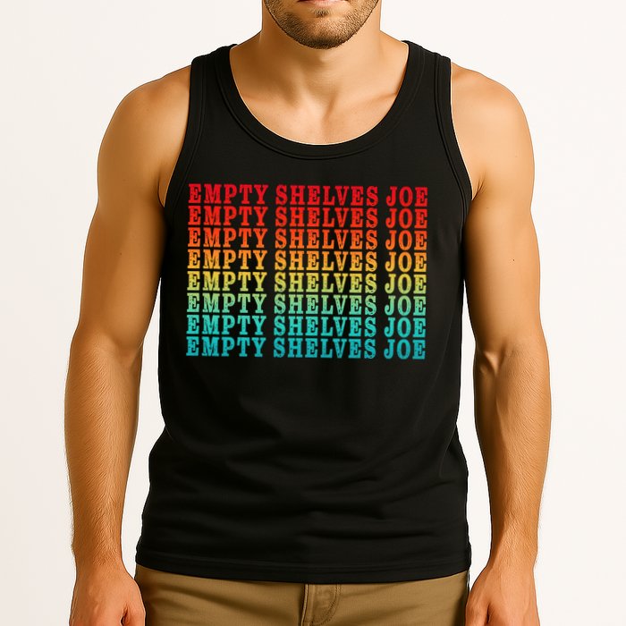 Empty Shelves Joe Anti Joe Biden Repeating Tank Top