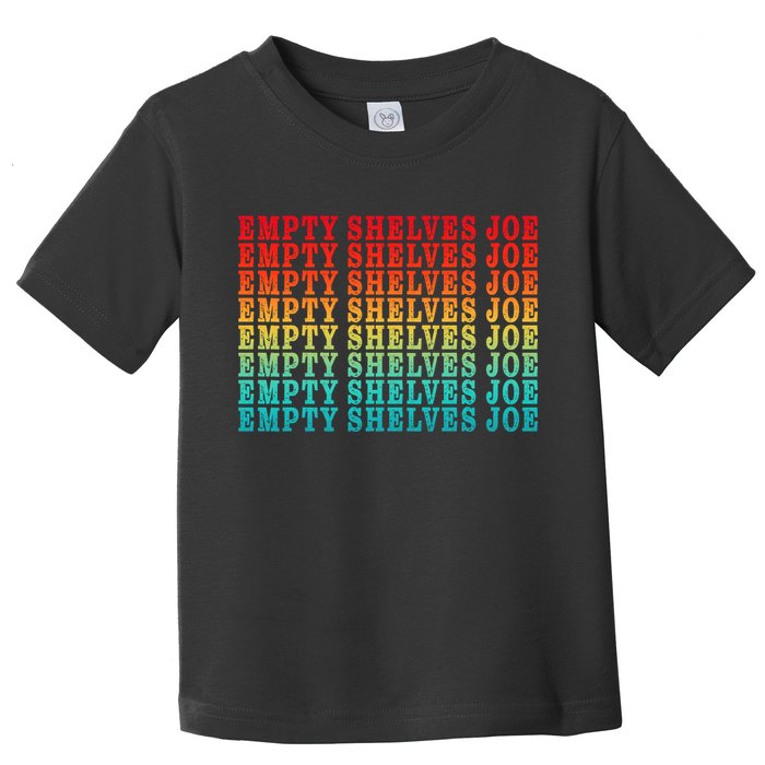 Empty Shelves Joe Anti Joe Biden Repeating Toddler T-Shirt