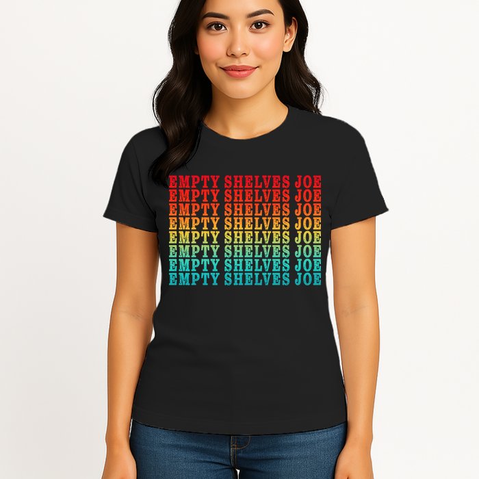 Empty Shelves Joe Anti Joe Biden Repeating Womens T-Shirt