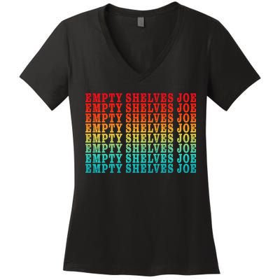 Empty Shelves Joe Anti Joe Biden Repeating Women's V-Neck T-Shirt
