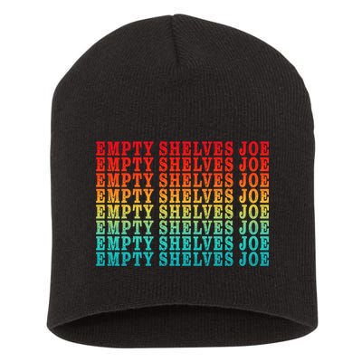 Empty Shelves Joe Anti Joe Biden Repeating Short Acrylic Beanie
