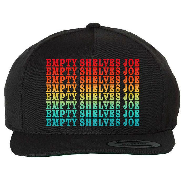 Empty Shelves Joe Anti Joe Biden Repeating Wool Snapback Cap