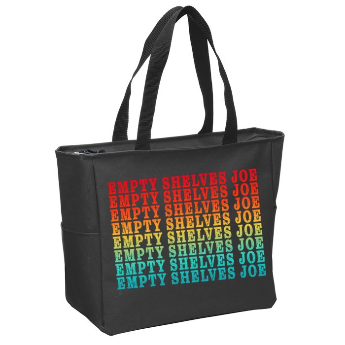 Empty Shelves Joe Anti Joe Biden Repeating Zip Tote Bag