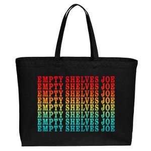 Empty Shelves Joe Anti Joe Biden Repeating Cotton Canvas Jumbo Tote