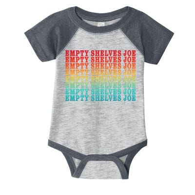 Empty Shelves Joe Anti Joe Biden Repeating Infant Baby Jersey Bodysuit