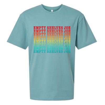 Empty Shelves Joe Anti Joe Biden Repeating Sueded Cloud Jersey T-Shirt