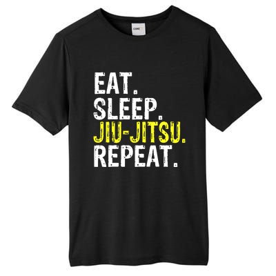 Eat Sleep JiuJitsu Repeat Gift Tall Fusion ChromaSoft Performance T-Shirt