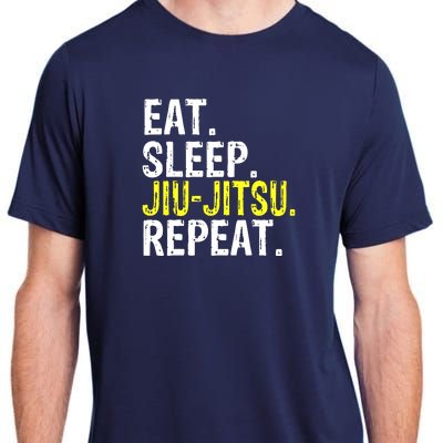 Eat Sleep JiuJitsu Repeat Gift Adult ChromaSoft Performance T-Shirt