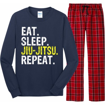 Eat Sleep JiuJitsu Repeat Gift Long Sleeve Pajama Set