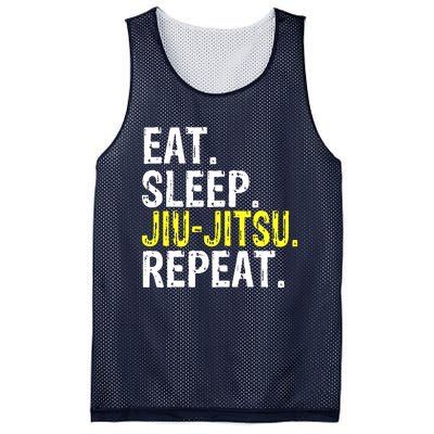 Eat Sleep JiuJitsu Repeat Gift Mesh Reversible Basketball Jersey Tank