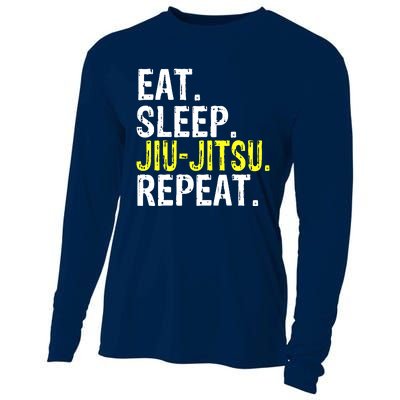 Eat Sleep JiuJitsu Repeat Gift Cooling Performance Long Sleeve Crew