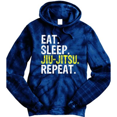 Eat Sleep JiuJitsu Repeat Gift Tie Dye Hoodie